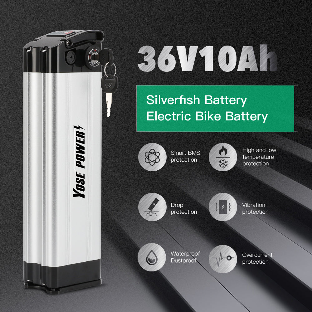 36V10.4Ah/15.6Ah Silver Fish E-Bike Li-ion Battery - Image 6