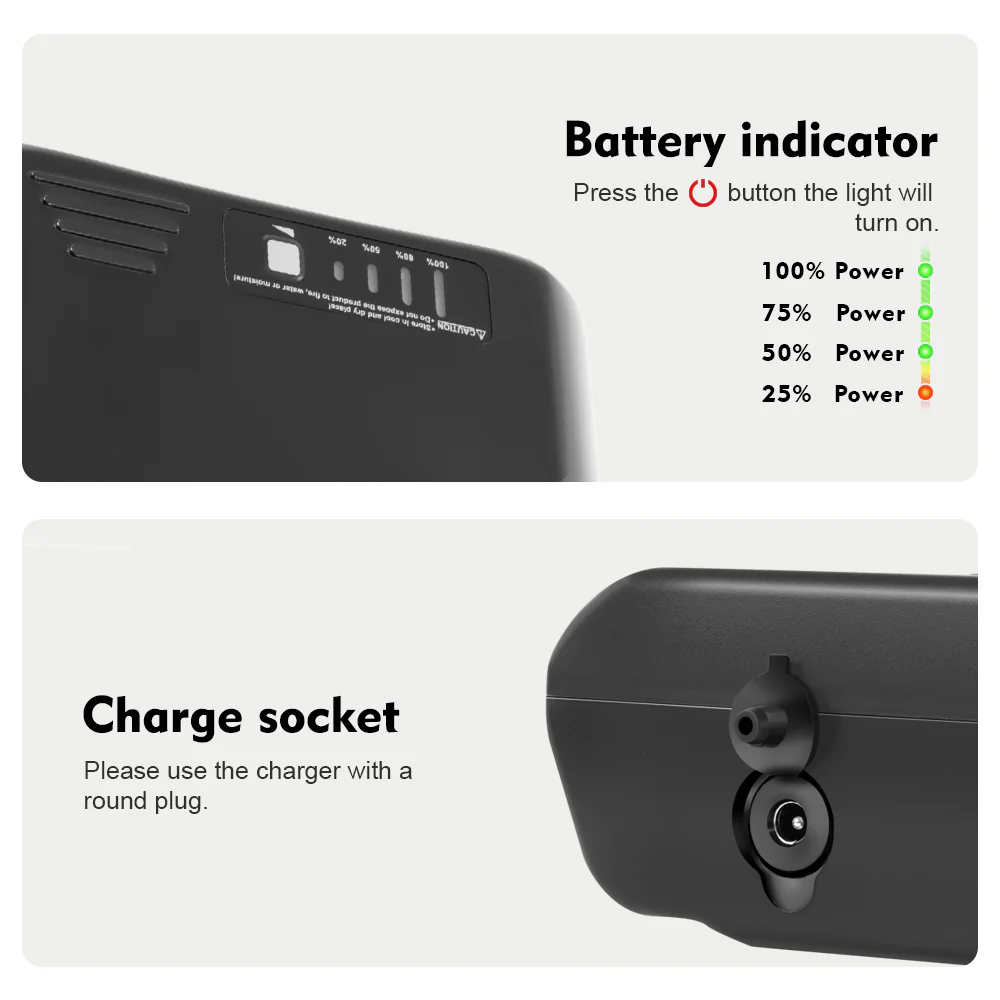 36V10.4Ah E-Bike Li-ion Battery Pack without Original Battery Shell - Image 4