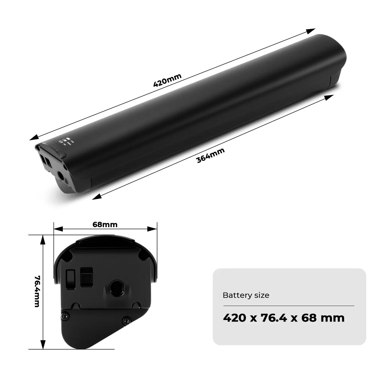 36V12.8Ah Internal Battery Replacement for EZEGO E-bike Battery - Image 3