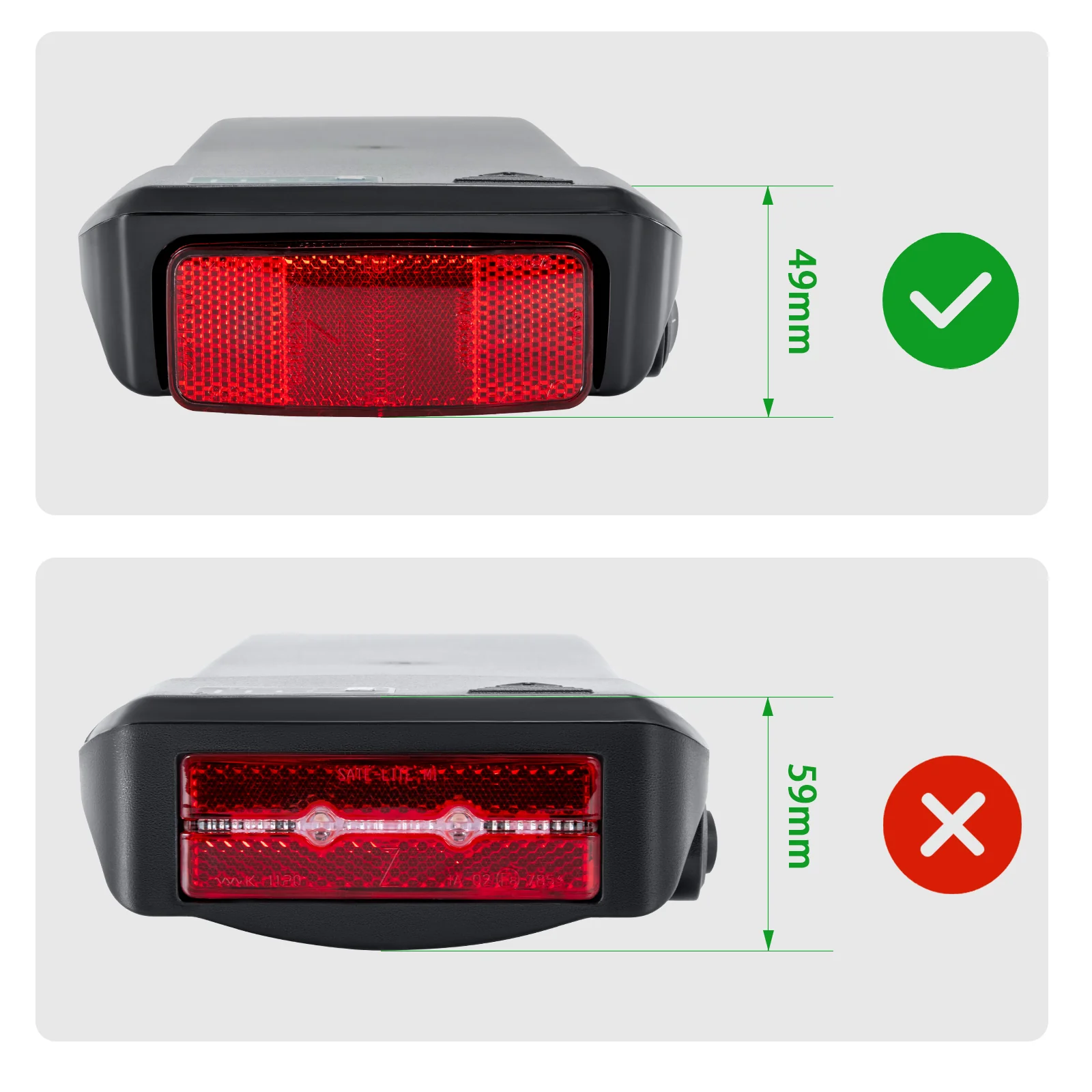 36V12.8Ah(473Wh) E-Bike Li-ion Battery Rear Rack Replacement Battery without Charger for Zündapp/ Fongers Telefunken/ EZEGO - Image 4