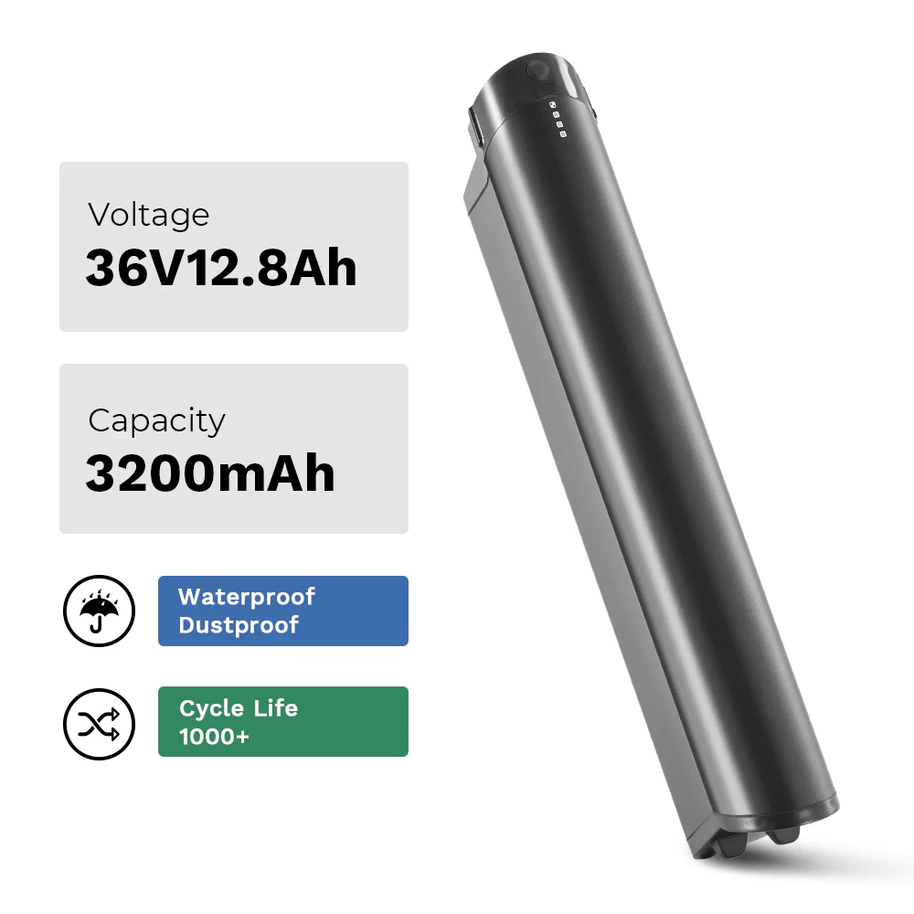 36V12.8Ah(474Wh) Li-ion Battery Intube REENTION EEL-MINI 40 for F.lli Schiano E-Wave - Image 2