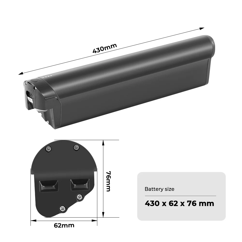 36V12.8Ah(474Wh) Li-ion Battery Intube REENTION EEL-MINI 40 for F.lli Schiano E-Wave - Image 3