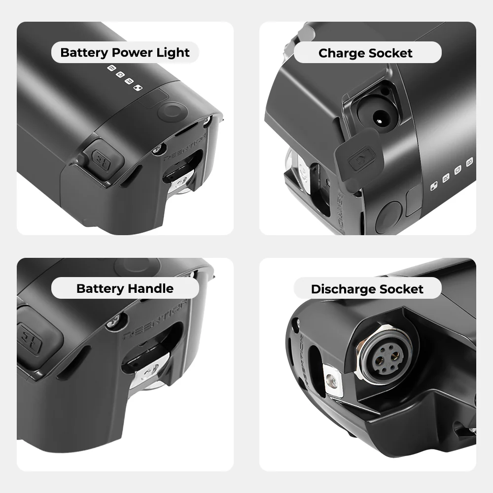 36V12.8Ah(474Wh) Li-ion Battery Intube REENTION EEL-MINI 40 for F.lli Schiano E-Wave - Image 5