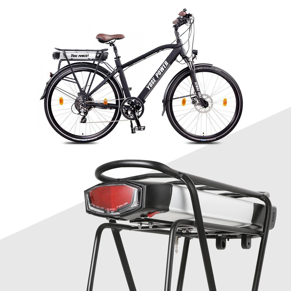 36V13Ah/15.6Ah/17.4Ah E-Bike Lithium-ion Rear Battery fit for 26"-28" Bike - Image 8