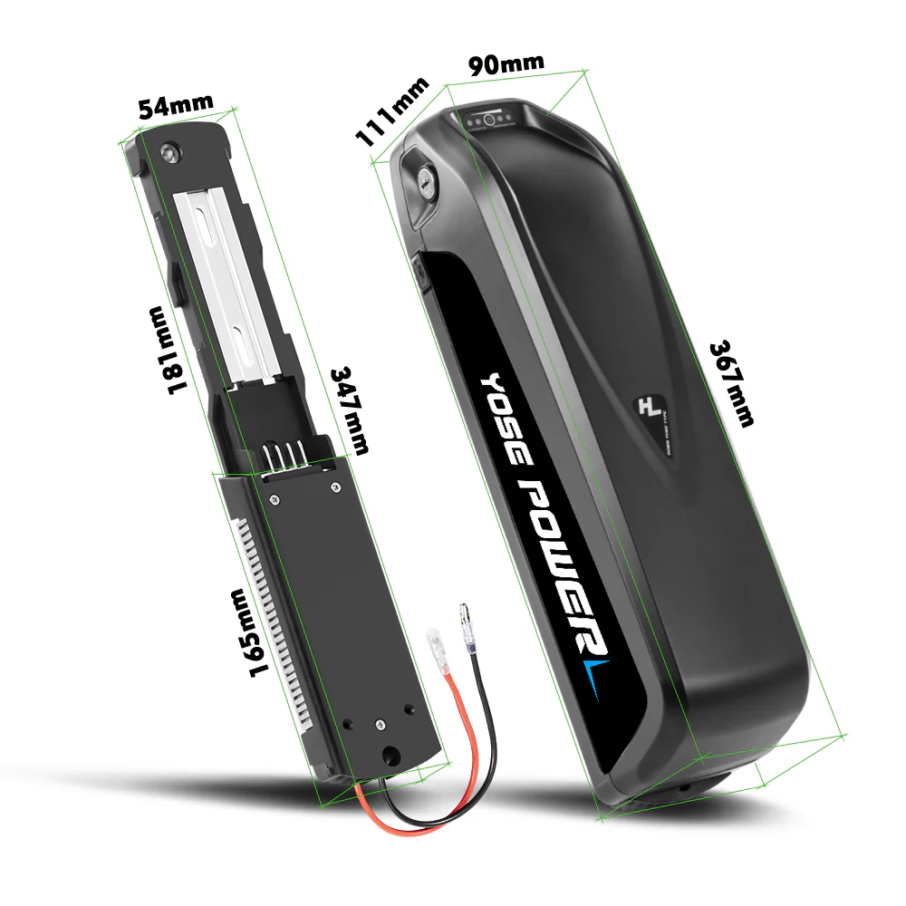 36V15.6Ah/36V17.4Ah/48V13Ah HL1-2 Hailong Down Tube Lithium-ion E-bike Battery - Image 8