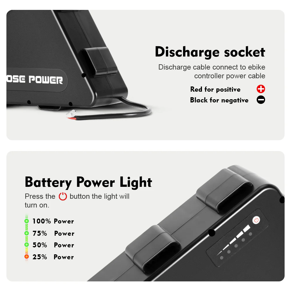 36V21Ah Triangle E-bike Li-ion Battery Pack - Image 5