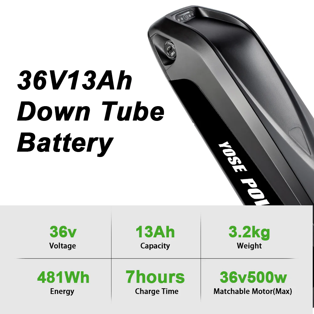 36V250W 26"/28" Rear E-Bike Conversion Kit for Freewheel with 36V13Ah HL1 Battery - Image 4