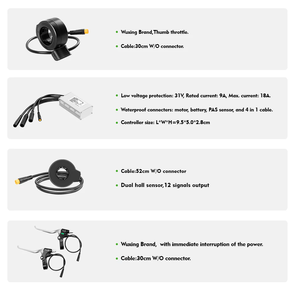 36V350W26"/27.5"/28" Rear E-Bike Conversion Kit for Freewheel - Image 6