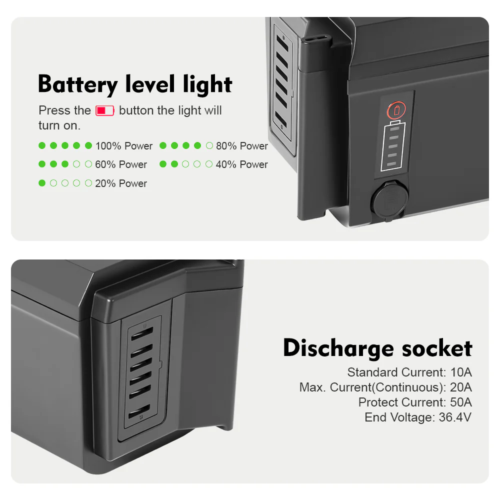48V 11.6Ah(558Wh) Phylion Battery SF-06S Joycube Battery JCEB480-11.6 for E-Bikes Pedelecs Fischer - Image 4