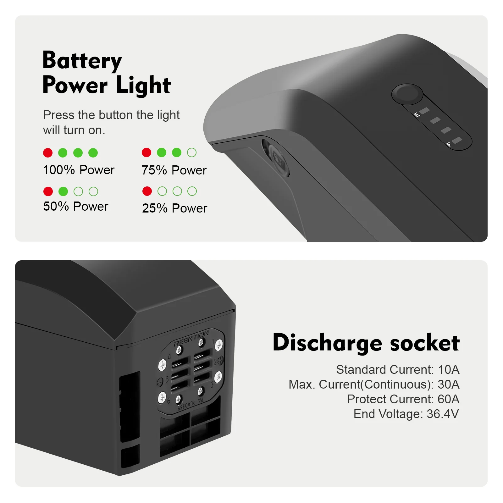 48V17.5Ah(841Wh) Li-ion Down Tube Battery for Himiway Ruiser & Cruiser Step-Thru - Image 3